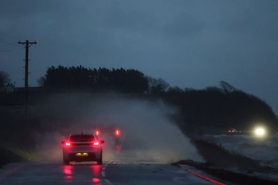 Lorries overturn in high winds as Storm Bram travel disruption continues