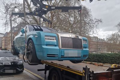 Rolls-Royce towed in crackdown on ‘illegal parking’ outside five-star hotel