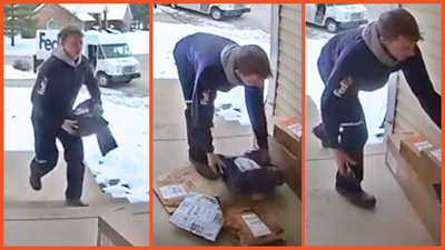 ‘So sweet!’ In a world of porch pirates, this FedEx guy saves Christmas