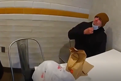 Moment Luigi Mangione cornered in McDonald’s after police tip off