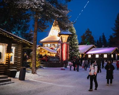 Santa at war: ‘home’ town in Finland hosts Nato soldiers as Russian threat looms