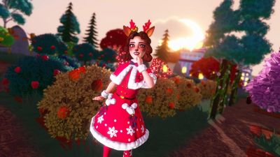 How to harvest some red bush berries in Disney Dreamlight Valley