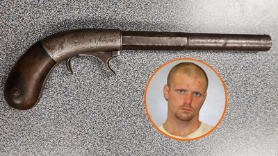 ‘Did he yell that the British are coming?’: Tulsa idiot robs liquor store with 175-year-old antique derringer pistol