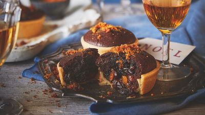 Chocolate coffee brownie mince pies