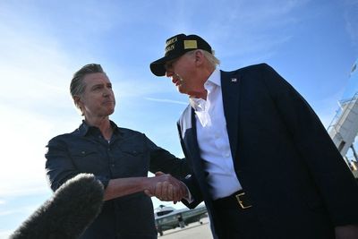 Newsom trolls White House with AI-generated video of Trump in handcuffs this ‘cuffing’ season