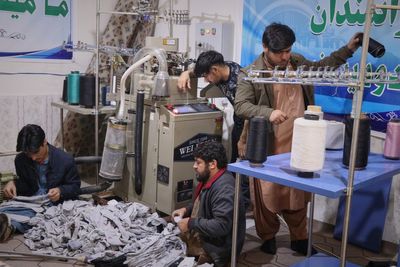 Afghan polio survivor's sock factory provides hope by employing disabled workers