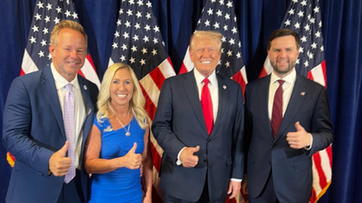 Marjorie Taylor Greene's Boyfriend Says He's the 'Little Divorced Kid in the Middle' Amid Her Feud With Trump