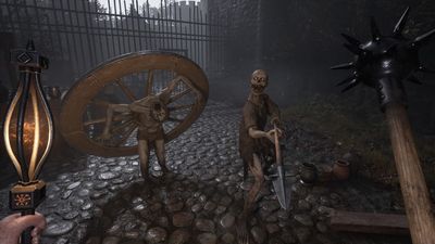 Decrepit is a first-person horror Soulslike about escaping an undead castle, and it's even got FromSoftware icon Wheely Skeleton