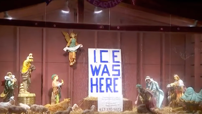 Massachusetts Church Displays Slammed For Anti-ICE Nativity Scene For 'Politicizing Christmas'