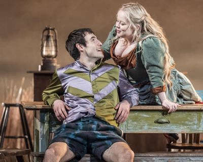 The Playboy of the Western World review – Nicola Coughlan serves comedy and tragedy in pub drama