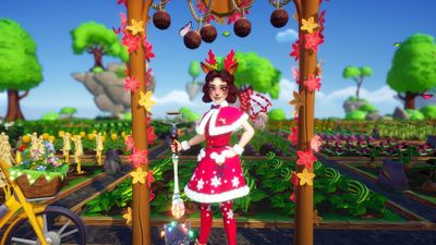 How to harvest an orange vegetable from the ground in Disney Dreamlight Valley
