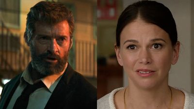 Hugh Jackman And Sutton Foster Were All Smiles As They Walked Song Sung Blue Red Carpet Holding Hands