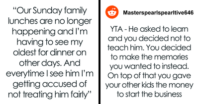 Oldest Son Feels Left Out By Dad Who Taught Only Half-Siblings A Skill That Helped Start Business