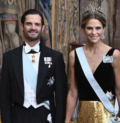Princess Madeleine Steals the Show in Velvet, Sequins and a Napoleonic-Era Tiara That Was Discovered in a Palace Closet