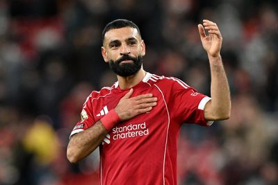 Liverpool v Brighton live: Salah pats badge and applauds fans after possible final Premier League match