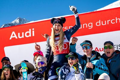 Lindsey Vonn second at St Moritz a day after historic World Cup win