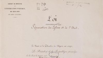 How a scandal and a socialist MP broke the French state's ties to the church