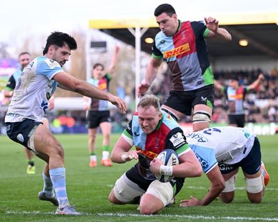 Ten-try Harlequins cruise to Champions Cup rout of understrength Bayonne