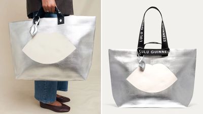 Lulu Guinness just released a festive silver version of everyone's favourite £40 tote bag