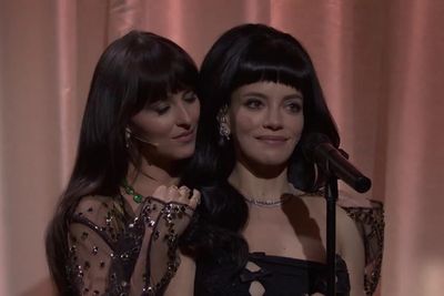 Moment Lily Allen brings Dakota Johnson out as ‘Madeline’ on SNL