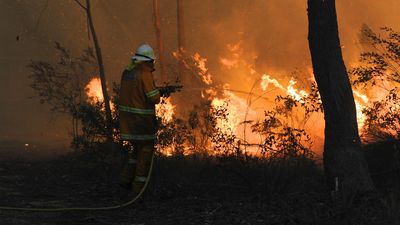 Emergency site in meltdown as bushfires threaten homes