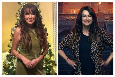 The Traitors' Amanda Lovett stuns in festive snap after weight loss and £7.5k facelift