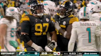 Cam Heyward Did T.J. Watt's Sack Celebration in Sweet In-Game Moment vs. Dolphins