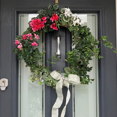 I swapped a traditional wreath for a living one this Christmas and it'll be brightening my door well into the new year – here's how I made it