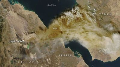 Satellite watches volcano spew ash over Middle East | Space photo of the day for Dec. 16, 2025