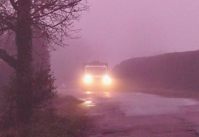 Rare pink fog blankets parts of UK with warning issued over poor visibility