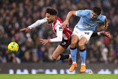 Why was Abdukodir Khusanov not sent off for Man City against Brentford?