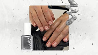 For a manicure that feels akin to an accessory, silver Christmas nails are the way to go