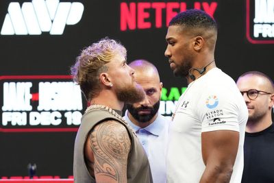 Watch: Anthony Joshua and Jake Paul face off at final press conference ahead of Netflix fight