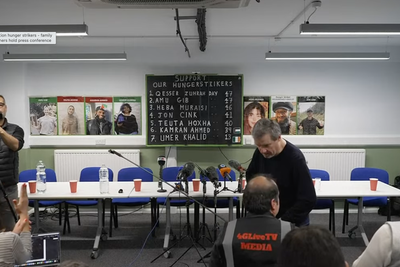 Watch live: Family members of Palestine Action protesters on hunger strike hold press conference