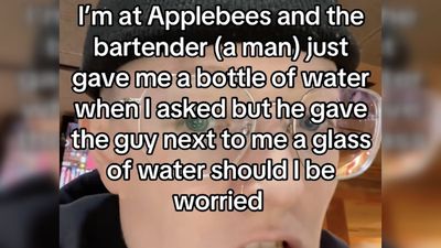 Applebee’s customer gets a bottle of water instead of a glass, later learns it was all done to save her life