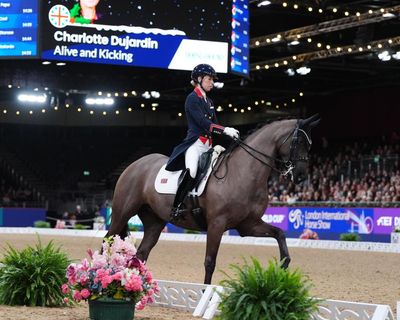 Charlotte Dujardin ‘very emotional’ at warm reception after horse-whipping ban