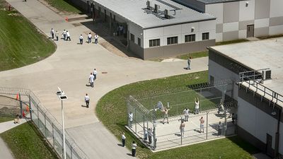 Guard discovers package dropped by drone into prison yard, and the inmates’ holiday dinner plans are now ruined