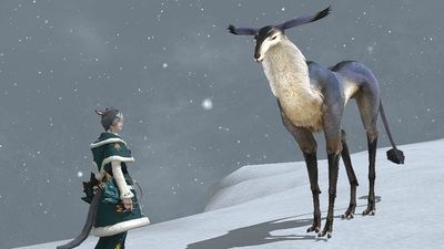 FFXIV Patch 7.4 added a glitched level 1 "nothing" antelope deer mob — naturally, it's being worshipped cult-style, and even the devs are in on it