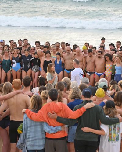 A swim for unity at Bondi beach, the scene of Sydney’s darkest day. But on land tensions fray