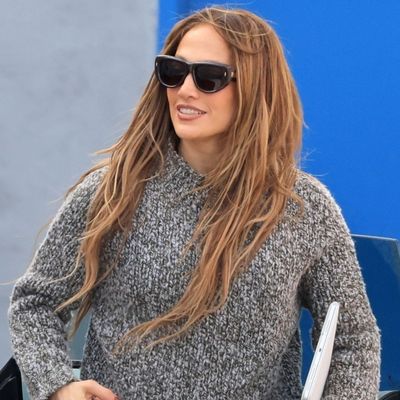Jennifer Lopez Demonstrates the Best Way to Elevate Leggings With the Rollneck Sweater Trend