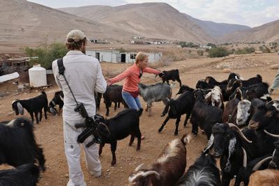 The volunteers putting their bodies between Israel settlers and a Palestinian village