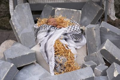 Nativity scene recreated by activists in Dublin ‘in solidarity with Gaza’