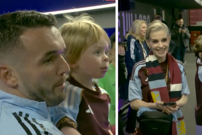 Kelly Osbourne’s son Sidney walks out as mascot at Aston Villa in honour of grandfather Ozzy