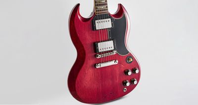 Clean, almost all original, lightweight, with PAFs to die for – Gary Moore’s 1962 Gibson Les Paul/SG is a true grail