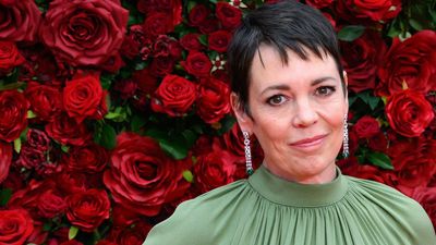 Olivia Colman demonstrates why this denim and knitwear outfit formula is just about the most versatile look you can own