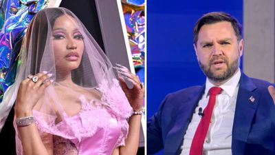 Nicki Minaj Winces After Accidentally Calling JD Vance “The Assassin” on AmericaFest Stage