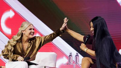 Nicki Minaj goes silent after awkward slip while praising JD Vance on stage with Erika Kirk