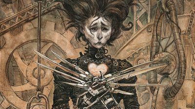 See this self-taught comic artist's painterly take on Edward Scissorhands