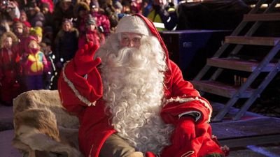 Santa Claus is coming to town! Father Christmas leaves Lapland headquarters for delivery duties