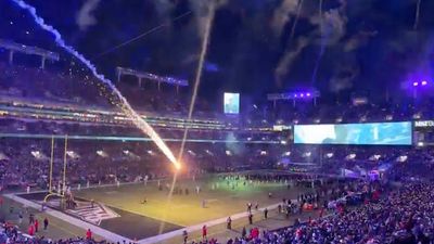 Shocking Video Shows Rogue Firework Crash-Landing Onto Field Before Patriots-Ravens